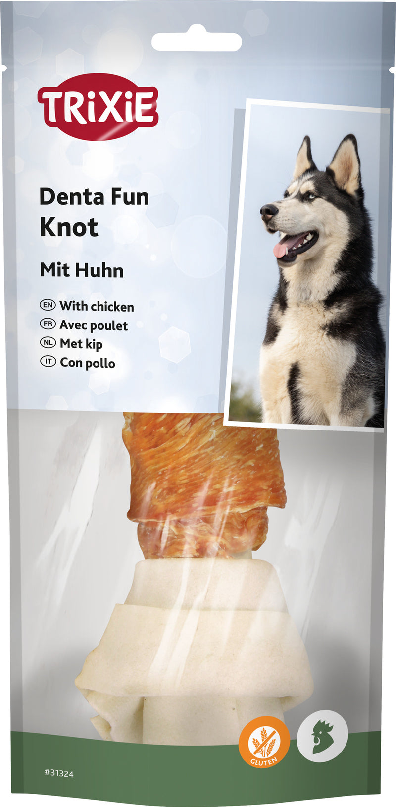 31324 Denta Fun knotted chewing bone, chicken, 18 cm, 120 g