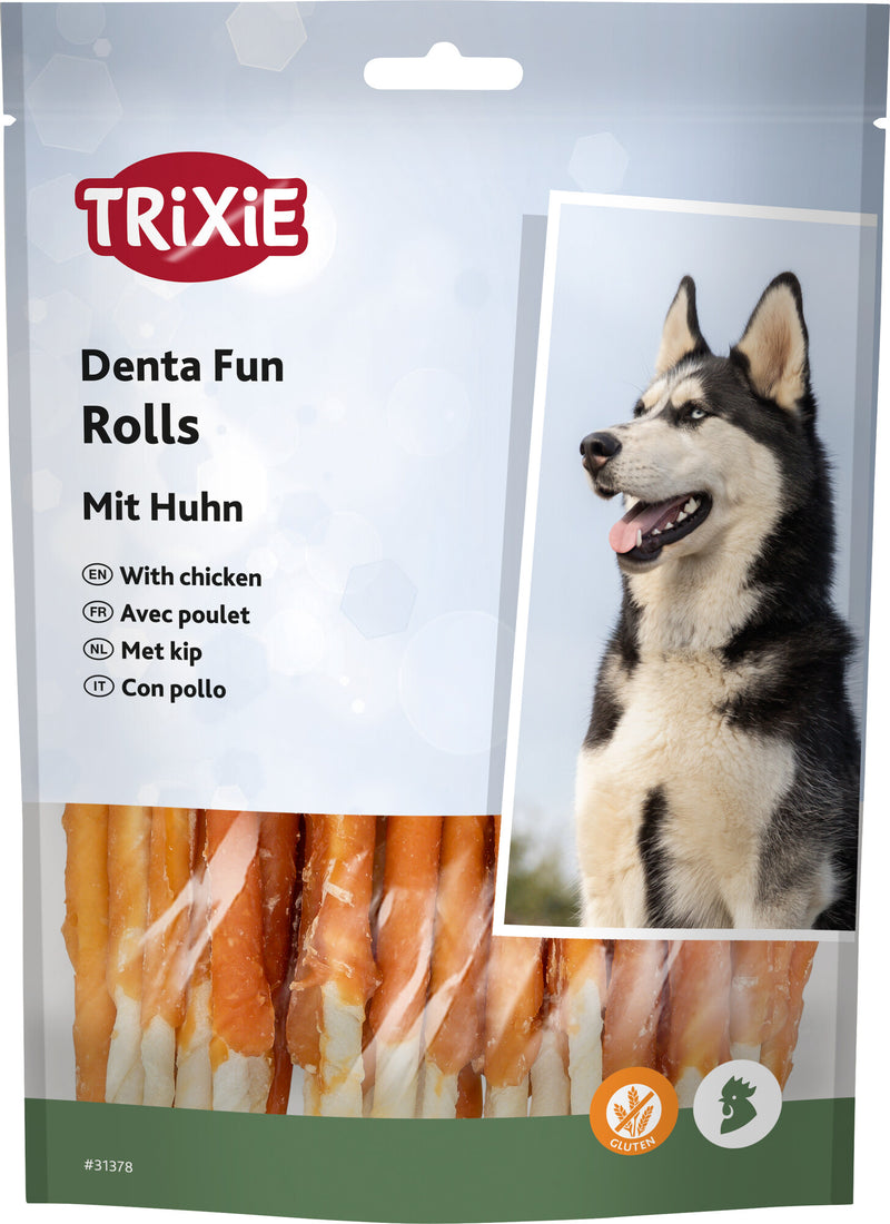 31378 Denta Fun chewing rolls, chicken, 12 cm, 30 pcs./240 g