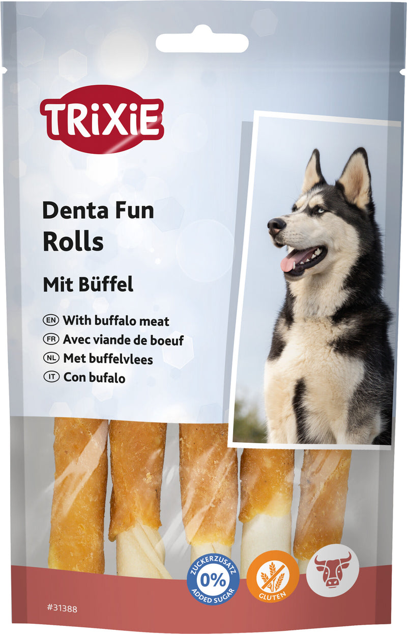 31388 Denta Fun chewing rolls, buffalo, 12 cm, 5 pcs./70 g