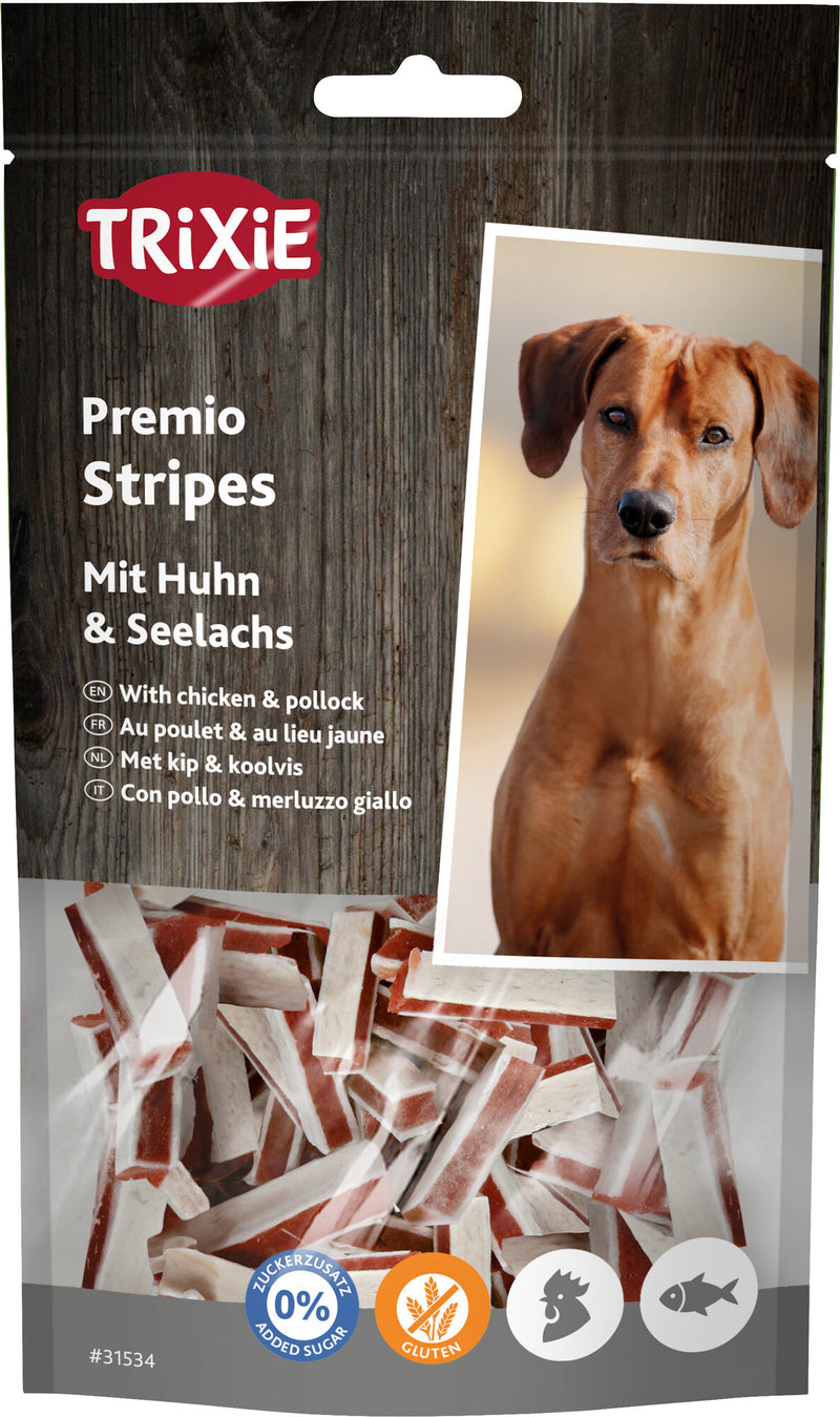 31534 PREMIO Stripes, chicken and pollock, 75 g
