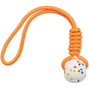 33434 Light & Strong, ball with rope, EPS, 7,5 cm / 40 cm, white/multi-coloured