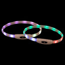 12630 Flash light ring USB, silicone, XS-XL: 65 cm/16 mm, multi-colour