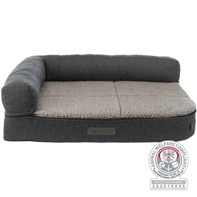 38274 Bendson vital sofa, square, 100 x80 cm, dark grey/light grey