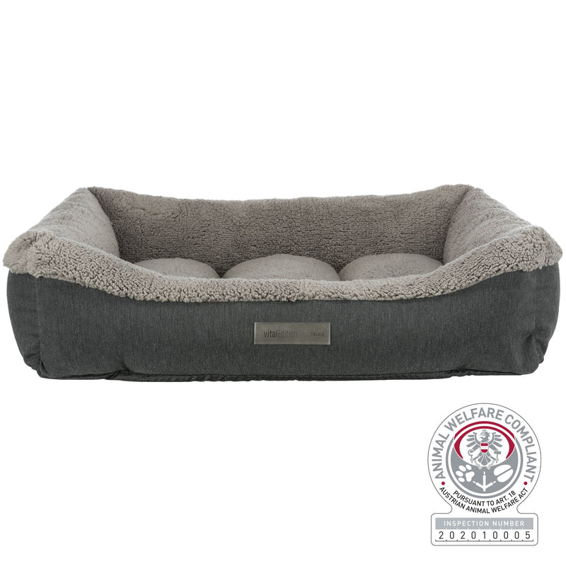 38279 Bendson vital bed, square, 110 x 85 cm, dark grey/light grey