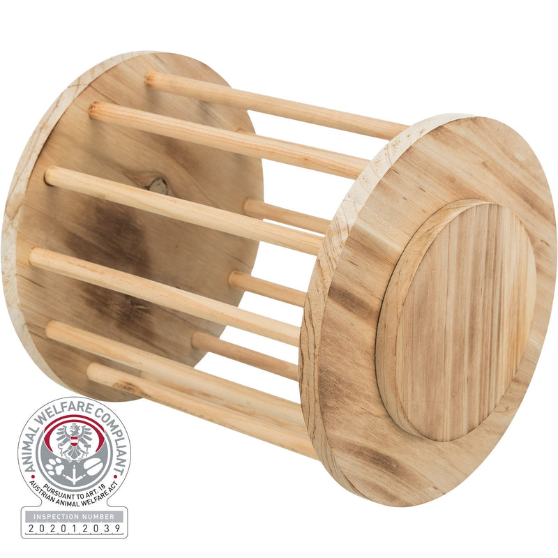 61194 Hay manger, with lid, wood/flamed,  20 x 23 cm