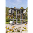 44075 Outdoor cat run, 181 x 169 x 88 cm, grey