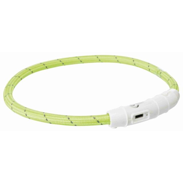 12701 Flash light ring USB, M-L: 45 cm/diam. 7 mm, green