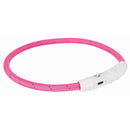 12707 Flash light ring USB, M-L: 45 cm/diam. 7 mm, pink