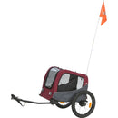 12780 Bicycle trailer, S: 53 x 60 x 60/117 cm, grey/red