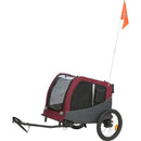 12781 Bicycle trailer, M: 63 x 68 x 75/137 cm, grey/red