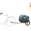 12821 Bicycle trailer, S: 70 x 88 x 88/131 cm, blue/grey