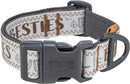 1748201 BE NORDIC collar, extra wide, M-L: 40-60 cm/38 mm, grey