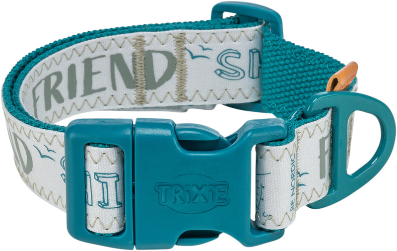 1748102 BE NORDIC collar, extra wide, S-M: 32-45 cm/30 mm, petrol