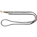1880901 Pure V-leash, leather, XS-S: 2 m/10 mm, black