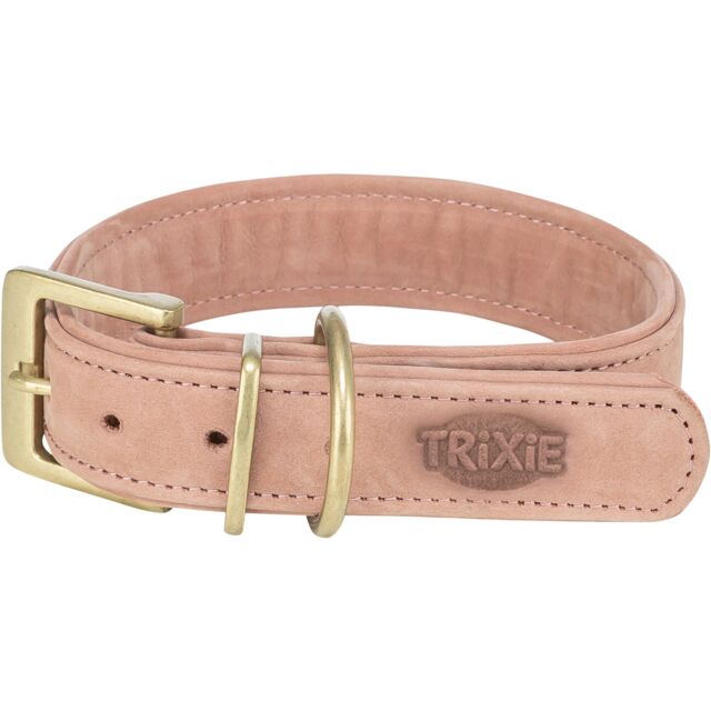 1890035 Pure collar, leather, L-XL: 52-63 cm/40 mm, pink