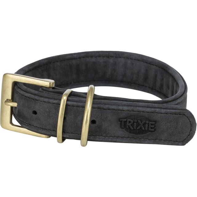 1884001 Pure collar, leather, XS: 25-31 cm/25 mm, black
