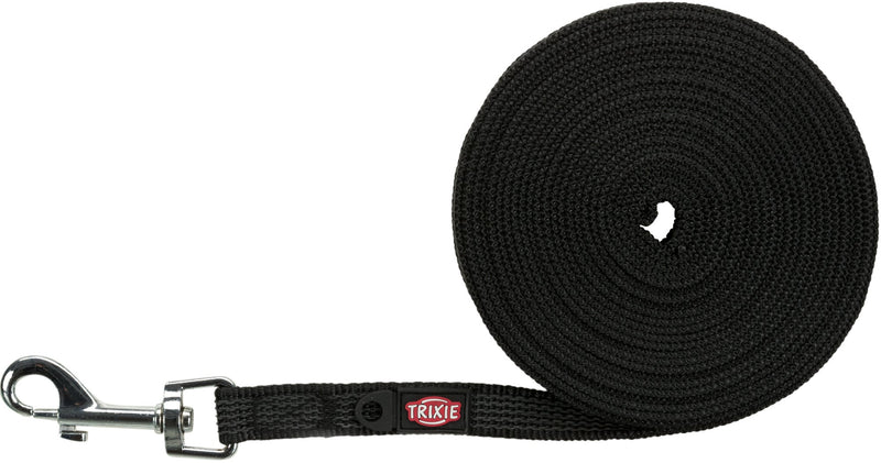 19786 Tracking leash, rubberised, S-M: 5 m/15 mm, black