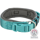 1995628 Premium collar, extra wide, S-M: 33-42 cm/35 mm, aqua/graphite