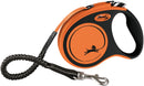 21417 flexi XTREME, tape leash, S: 5 m, black/orange