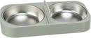 24348 Double bowl, plastic/stainless steel for