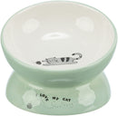 24470 Bowl, elevated, ceramic, 0.15 l/diam 13 cm, sage/white