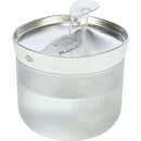 24480 Aqua Clear drinking fountain, plastic/stainless steel, 2.5 l/18 x 16 x 18 cm, white