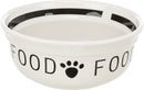 24416 Food bowl, ceramic, 2.6 l/diam 25 cm, white/black