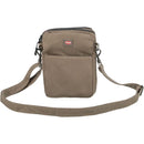 32298 Snack bag corduroy look, polyester,  16 x 21 cm, brown