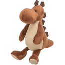 32341 Spiky dinosaur, sitting, plush, 37 cm, brown