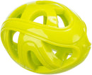 33544 Honeycomb rugby, TPR, 11 cm, lime