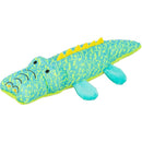 35685 Crocodile, fabric, 33 cm, turquoise