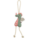 35995 Dragon on a rope, leather/rope, 55 cm