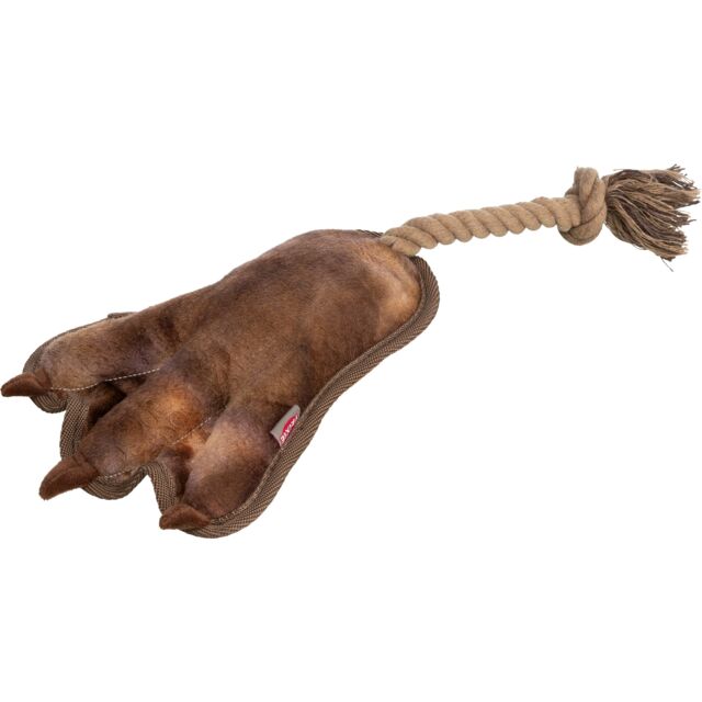 36131 Animal paw on rope, plush, 35 cm