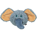 36132 Elephant head, plush, recyled, 12 cm