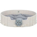 36260 Bed Emelie, felt, oval, 50 x 42 cm, sand/grey