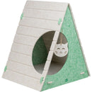 36264 Cave Lucy, felt, triangular, 46 x 50 x 38 cm, sand/green
