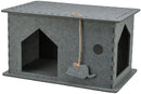 36271 Lene cave, felt, 54 x 30 x 35 cm, grey