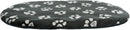 36616 Jimmy cushion, oval, 86 x56 cm, black