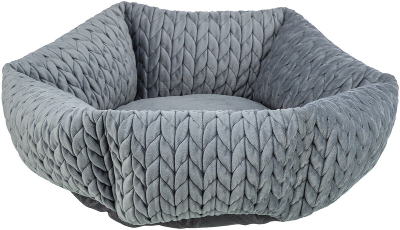 37306 Livia bed, round, diam 50 cm, grey