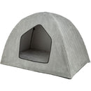 374041 Jonna Vital cave, corduroy plush, 70 x 70 x 100 cm, light grey