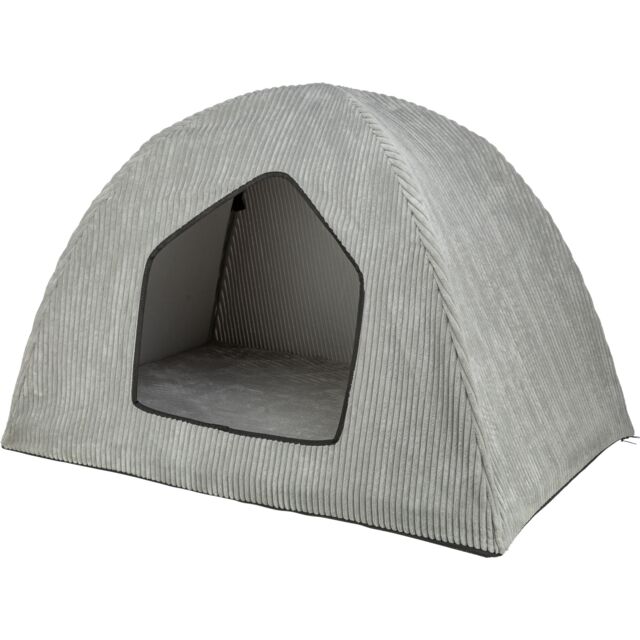 374041 Jonna Vital cave, corduroy plush, 70 x 70 x 100 cm, light grey