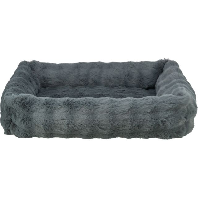 374087 Elli bed, sqaure, 100 x 70 cm, dark grey