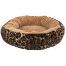 374241 Leo Bed, Round,  50 cm, light brown/brown