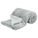 37615 Jimmy Soft blanket, soft plush, 150 x 100 cm, light grey