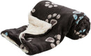 37617 Jimmy blanket, soft plush, 100 - 70 cm, taupe/beige