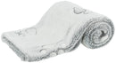 37847 Nando blanket, soft fleece, 75 - 50 cm, light grey