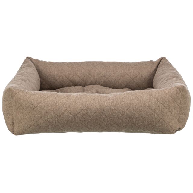 384108 Caliente bed, square, 120 x 75 cm, brown
