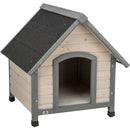 39535 natura dog kennel saddle roof, S-M: 71 x 77 x 76 cm, grey