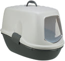 40162 Berto Top cat litter tray, with separating system, 39 x 42 x 59 cm, taupe/light taupe