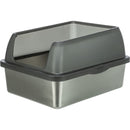 40222 Stainless steel litter tray, with rim, 40 x 29 x 52 cm, grey